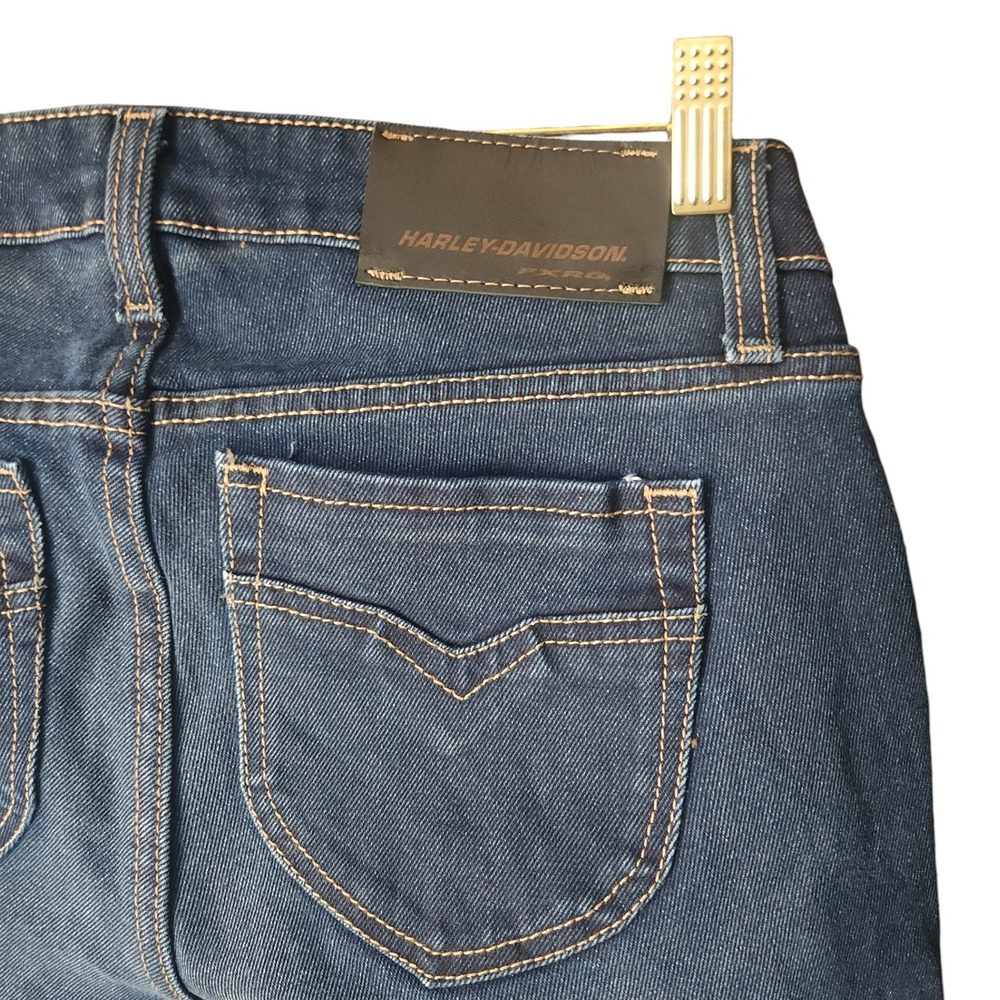 Harley-Davidson® Women's FXRG Armalith Denim Mid-Rise Jeans size 29 NWT $295 - Picture 9 of 10